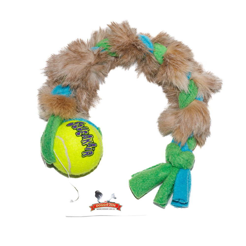 Bilde av Fleece- och kaninflta med KONG Air pipboll M